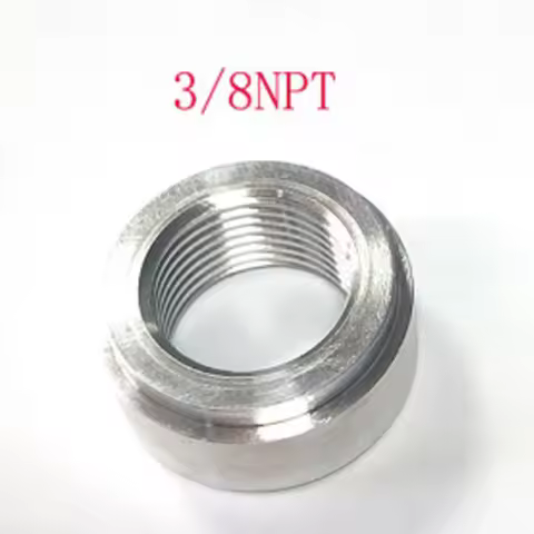 3/8 NPT ALUMINUM FEMALE WELD ON / WELD IN FLANGE FITTING BUNG, 3/8"-18