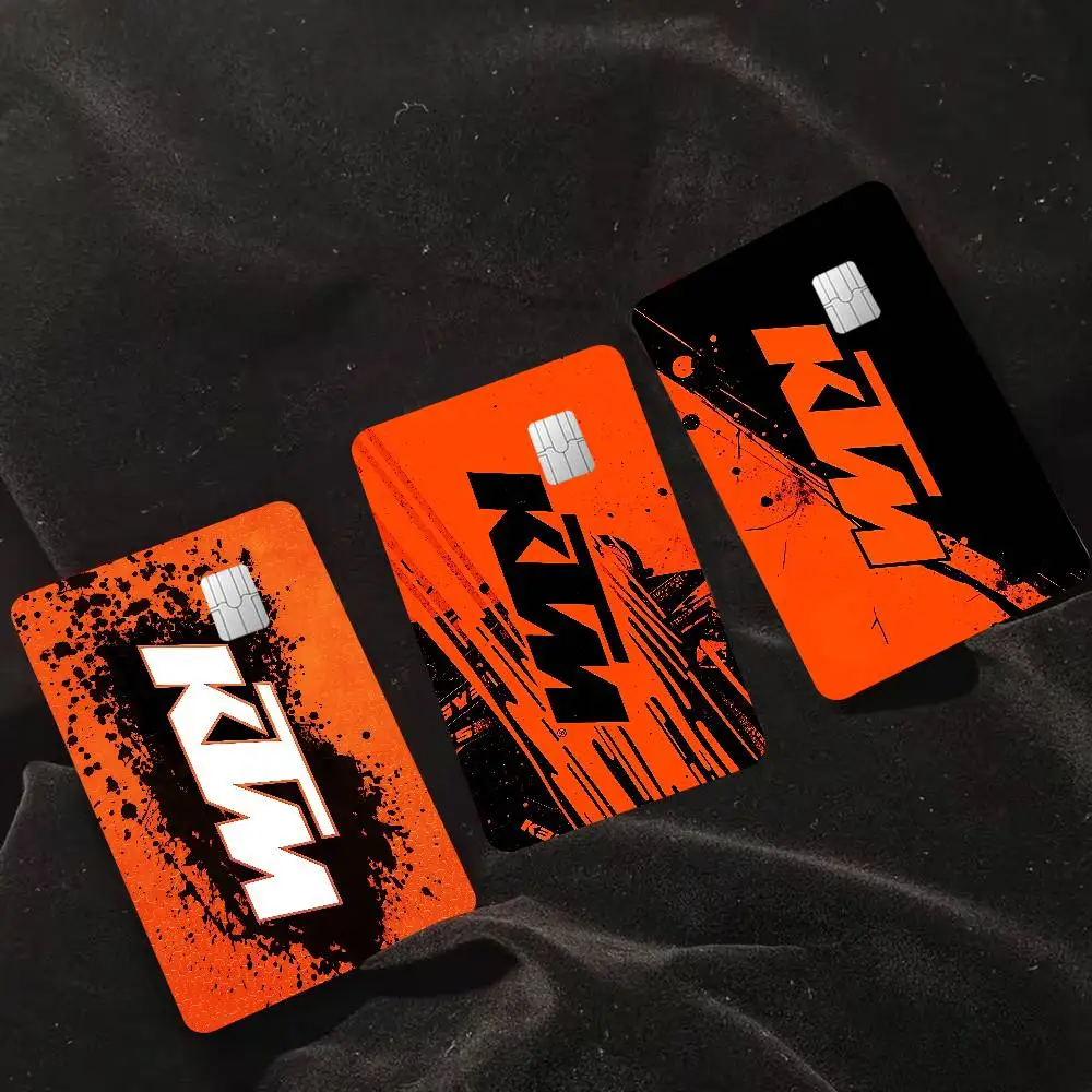 Racing Car K-KTM Motorcycle Diy Credit Debit Card Sticker Party Sticker Decoration Waterproof Small Chip Card Skin Sticker