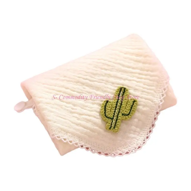 

85AE Baby Towel Bib Square Handkerchief Feeding Bib Burp Cloth Nursery Room Supply