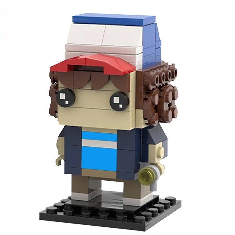 MOC Dustind & Elevend Horror Brickheadz – Ensemble de construction à collectionner pour les fans d'horreur, cadeau créatif avec valeur d'apprentissage pour les fans