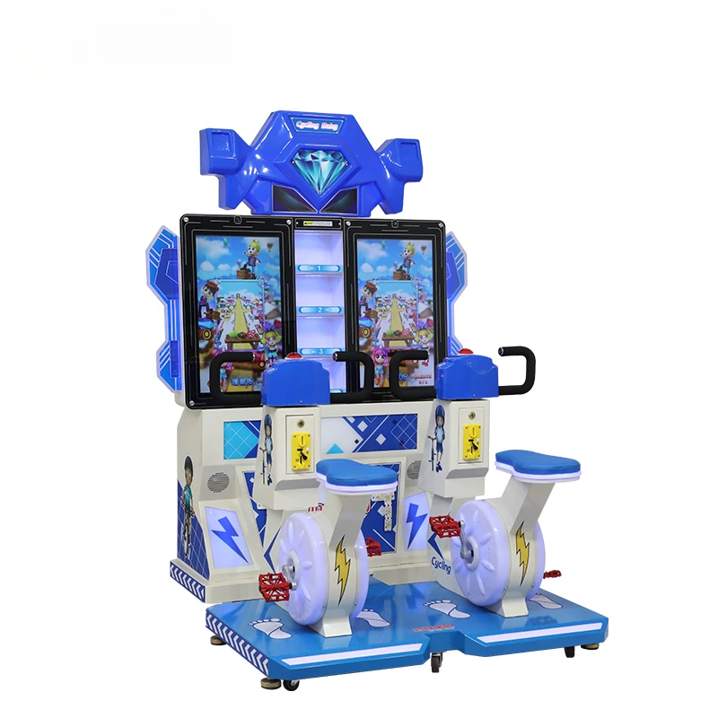 High Quality Factory Price driving Coin Operated Gaming Two player auto simulator Bike Racing Arcade Machine for Child