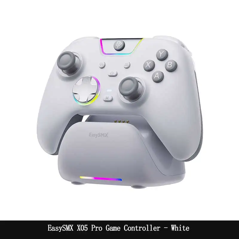 EasySMX X05 Pro Gamecontroller, dempknop, rumble-motoren gamepad met impulstriggers voor PC/Switch/Android/iOS telefoon/TV/Steam