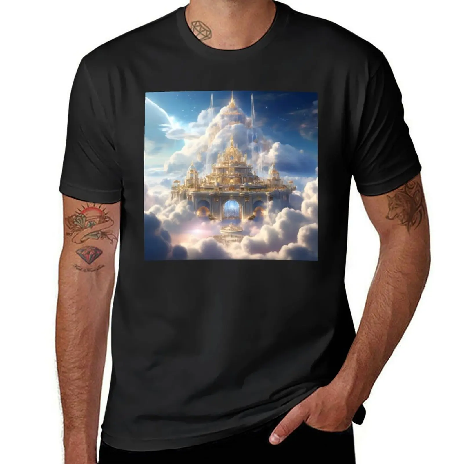 Ethereal Castle T-Shirt anime vintage mens graphic t-shirts