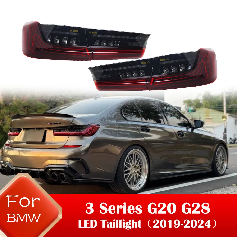 For BMW 3 Series G20 G28 320i 325i 330i 2020-2024 LED Car Rear Lamp Assembly Upgrade CSL Dynamic Flashing Taillight Accessories