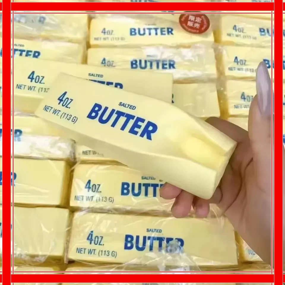 Butter Stick Squishy Fidget Toys Elastic Cheese Stick Funny Squeeze Prank Toy Stress Anxiety Relief Game