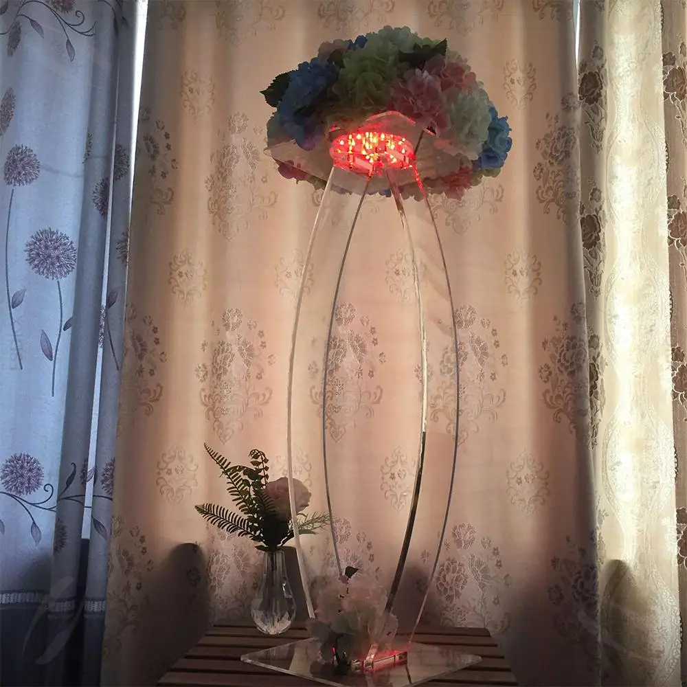 

FSDKX Clear Acrylic Flower Stand Wedding Centerpieces for Birthday Party Wedding Table Decorations