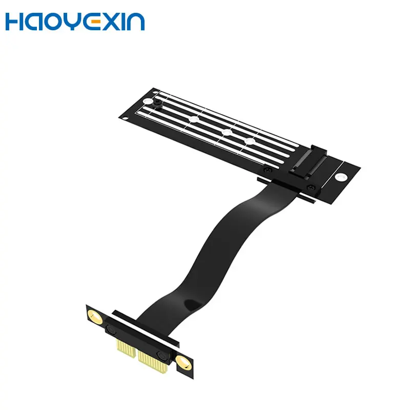 M2 TO PCIE Riser PCIe X1 PCI-E3.0 1X To M.2 NVMe M Key 2280 Riser Card Gen3.0 Cable M2 Key-M PCI-Express Extension Cord