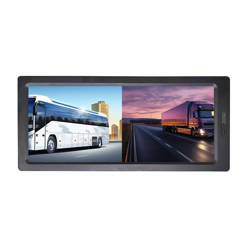 12.3 بوصة مدرب كهربائي مرآة الرؤية الجانبية الداخلية نظام كاميرا حافلة المدينة مراقبة شاحنة مرآة حافلة