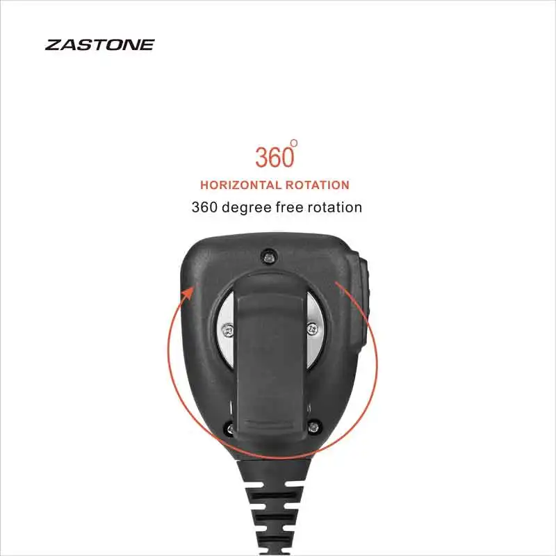 Zastone uv008 walkie talkie lautsprecher mikrofon zwei wege radio ptt lautsprecher mikrofon für gp328plus gp344 gp388