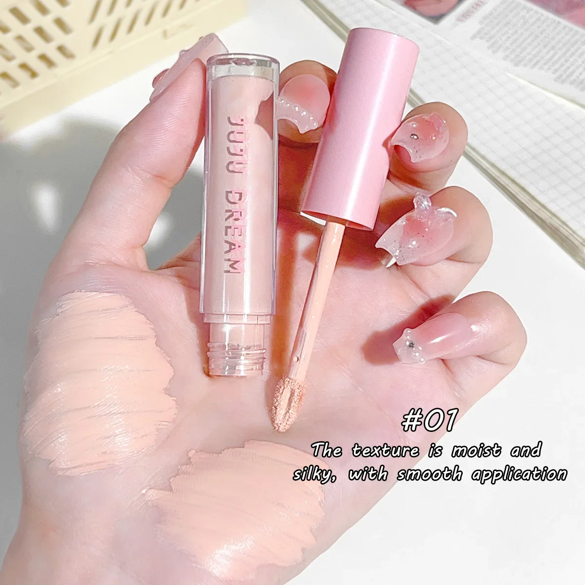 

Eye Silkworm Concealer Waterproof Liquid Eyeshadow – Matte & Pearlescent, High-Pigment, Smudge-Proof, Fine Glitter Glow