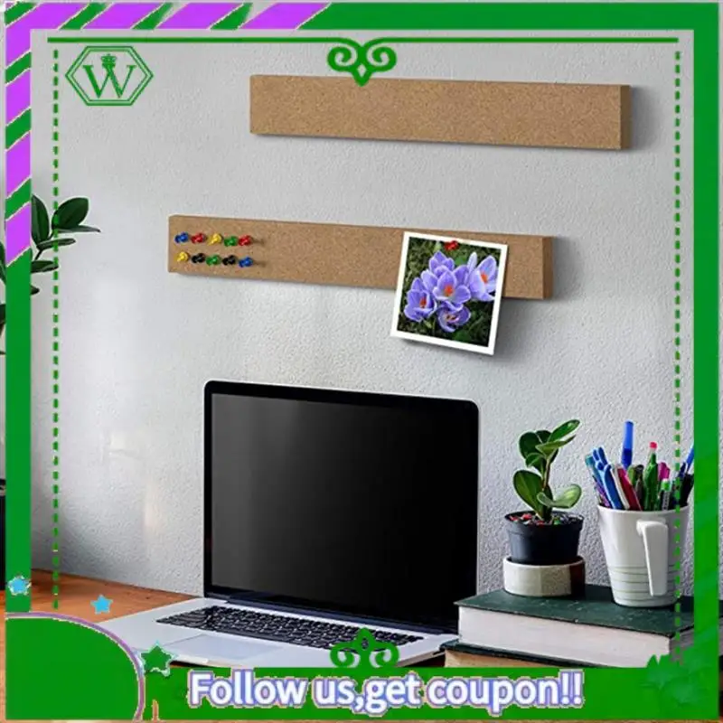 

Reliable-5Pcs Cork Board Strips Self-Adhesive Long Cork Board For Wall Desk Home Classroom Office For Paste Notes Photos Schedul