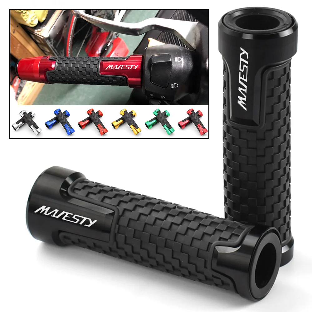 Motorcycle Non Slip Handlebar Grip Throttle CNC Colorful Hand Bar Grip Motorbike Accessories For Yamaha Majesty 125 250 400