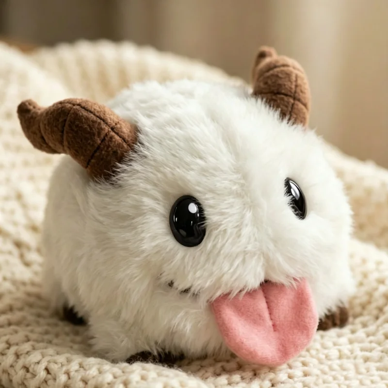 In Stock 30cm Poro Soft Fluffy Plush Doll Winter Wonderland Limited Plush Toy Figure Trendy Desk Ornament Fan Merchandise Gift