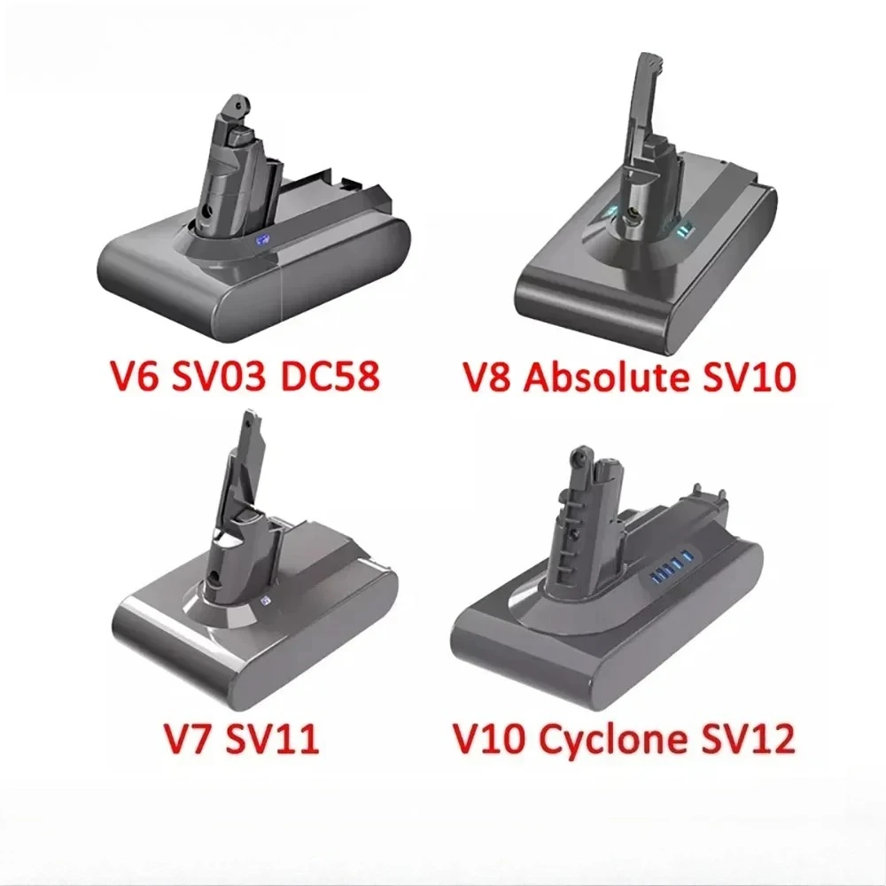 

8Ah for Dyson V6 V7 V8 V10 Rechargeable Bateria SV10 SV11 SV12 SV09 Vacuum Cleaner Battery DC58 Battery for Sony Battery Cell