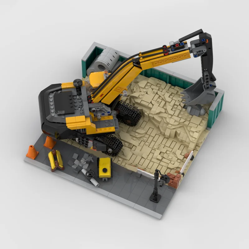 635pcs MOC Modular Construction Area Display Set Model Building Christmas Gift Blocks Architecture DIY Toy Idea Education Kids