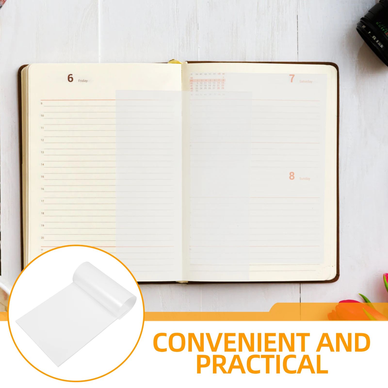 50 Sheets Marking Stickers Daily Note Pads Office Memo Book Tabs Adhesive Study Aids Highlighters