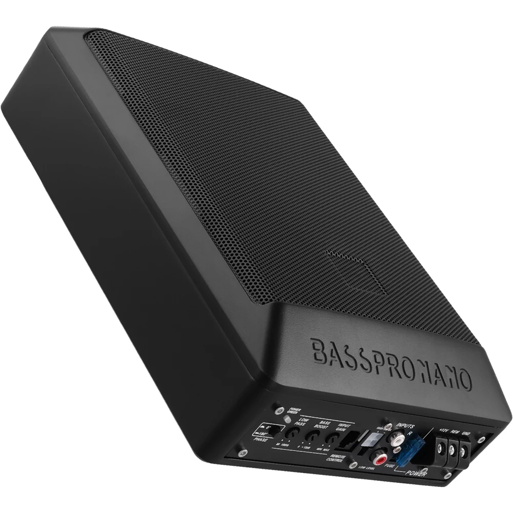 Podofo 1000 W schlankes Untersitz-Subwoofer-Soundsystem, verstärkter Subwoofer, lautes Auto-Audio mit Verstärker für 12 V Auto-LKW