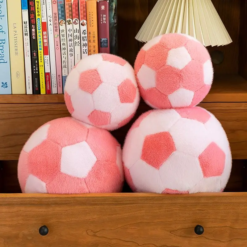 Simulazione Calcio Peluche Bambola rotonda Figurina Bambola sferica creativa Regalo di compleanno Cuscino di tiro