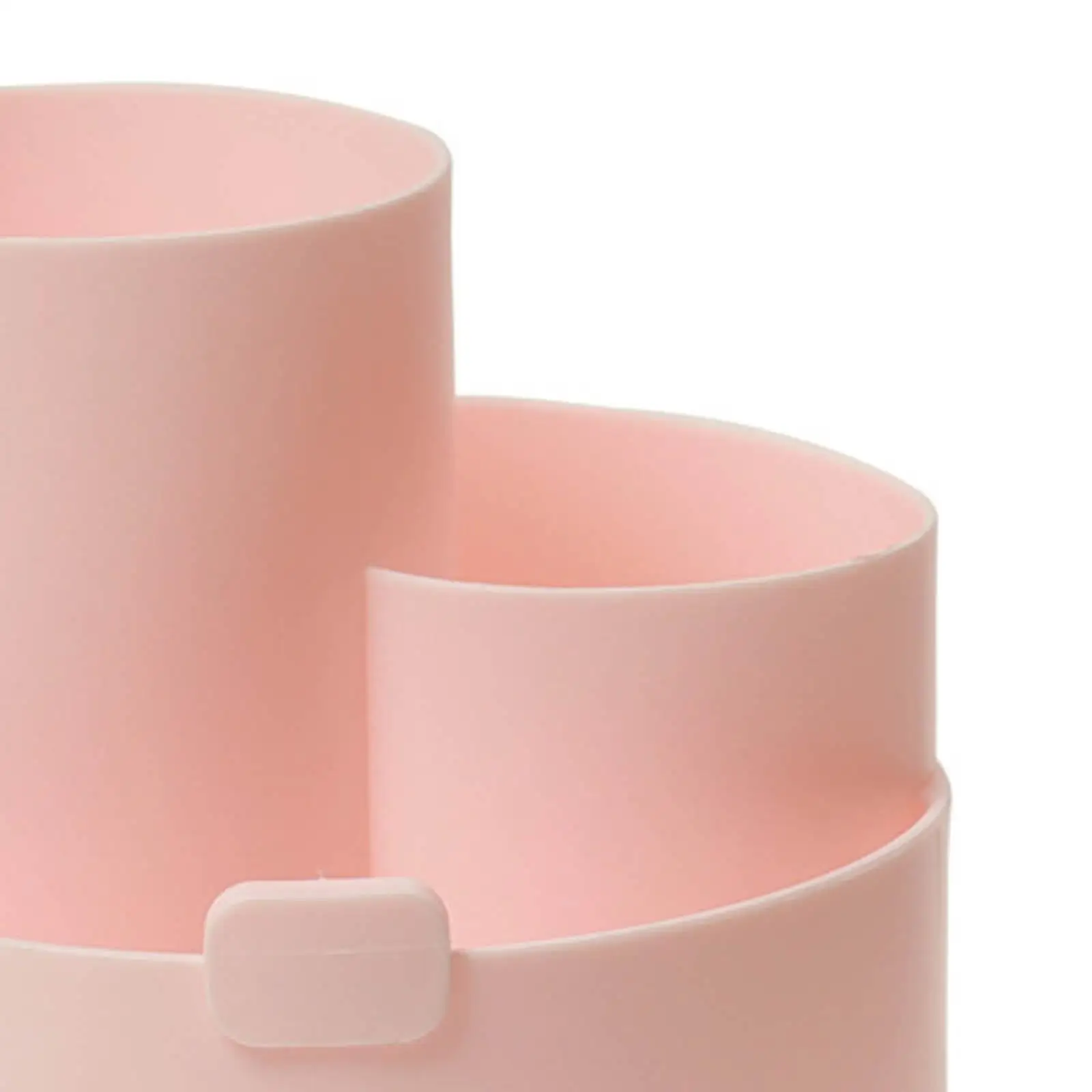 حامل قلم لطيف قابل للدوران 3 فتحات كوب رصاص رف دوار متعدد الأغراض منظم قرطاسية سطح المكتب للمنزل صندوق تخزين دائري #5