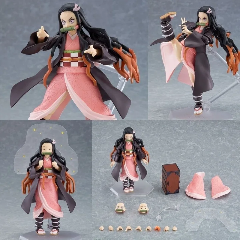 Figura de anime demon slayer bjd estatueta de ação figma rengoku kyoujurou 533/508/522 kamado tanjirou kamado nezuko estátua presente brinquedos