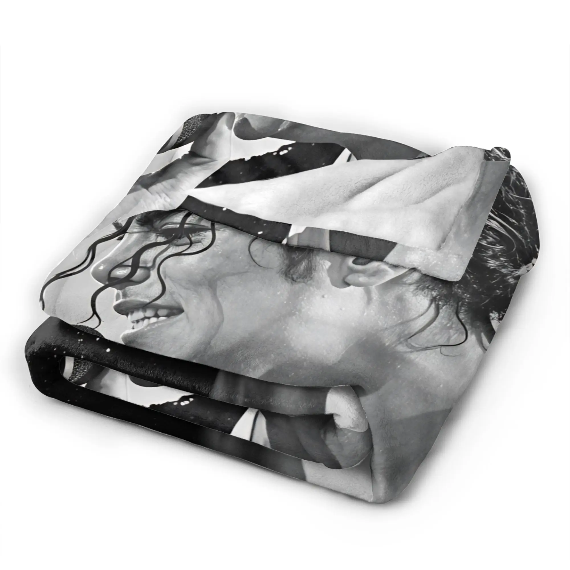 Michael Jackson King of Pop MJ Blankets Adults Girls Flannel Throw Blanket For Sofa Home Super Soft Quality Bedspread Present