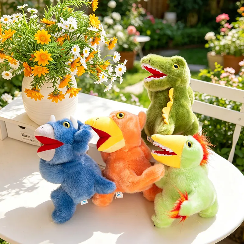 

Kawaii Funny Dinosaur Plush Clap Circle Hand Ring For Women Girls Cartoon Cute Dinosaur Wristband Bracelet Children Gifts
