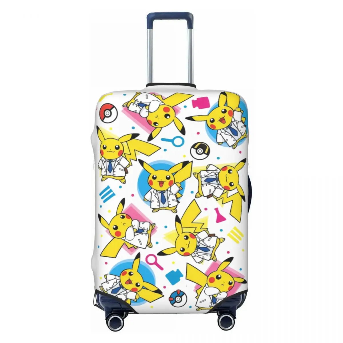 Custom Pokemon Pikachu Luggage Cover Elastic Travel Suitcase Protective Covers Suit For 18-32 inch