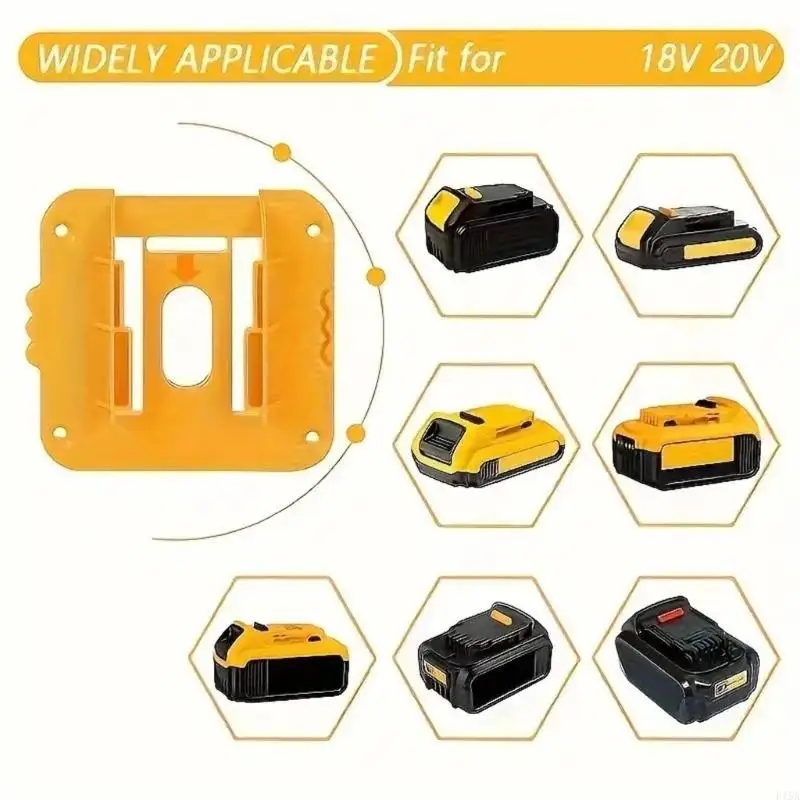E15A Pack of 5 Battery Base Bracket for Power Tool Various Model with Screws Included