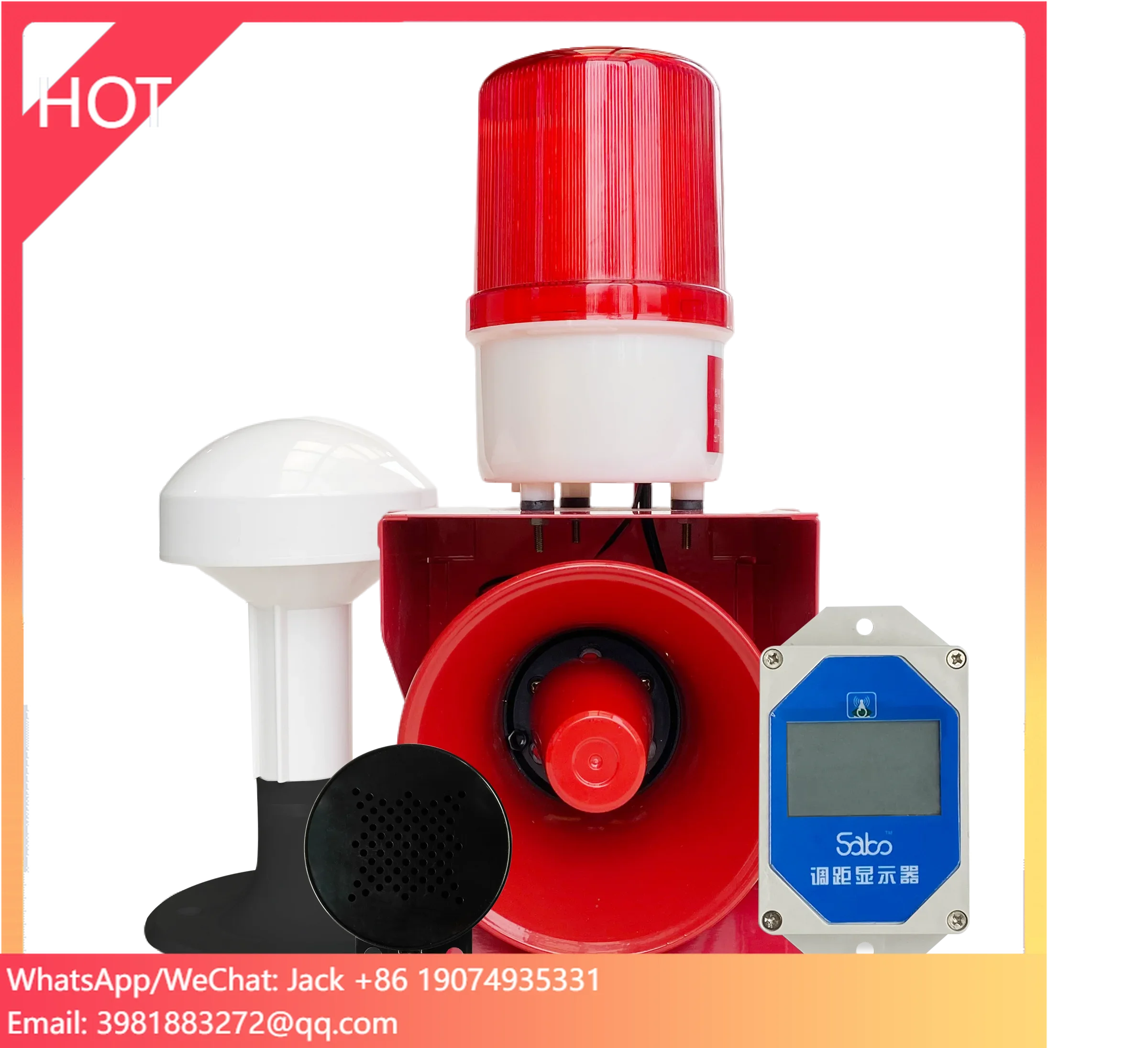 SABO Factory Corner Alert System Forklift Blind Zone Collision Avoidance Warning Safety Driving Monitoring System UWB Algorithm