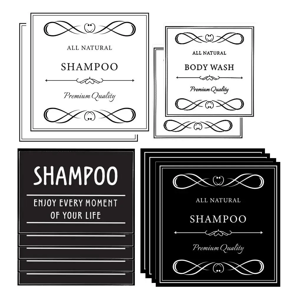 

24 Pcs Soap Dispenser Sticker Self-adhesive Bathroom Organization Labels Accessories Shampoo Bottle Pvc Waterproof Conditioner