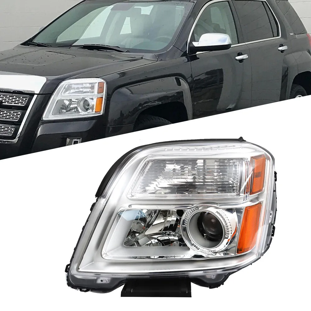 

For GMC Terrain 2010-2015 Headlight Headlamp Halogen Chrome Left/Driver Side