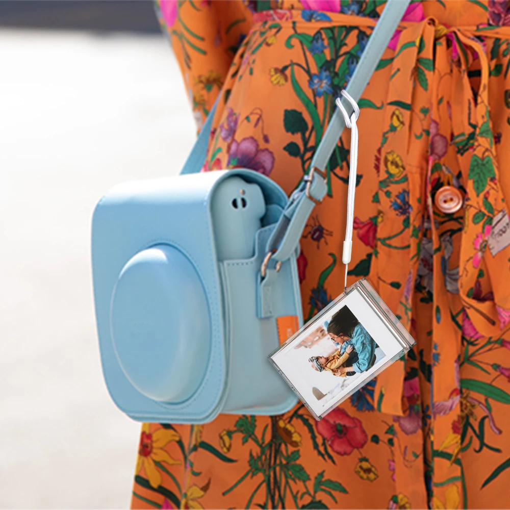 1-10 إطار صور لسطح المكتب من الأكريليك الشفاف مع Ianyard ، Fuji Film Instax Mini 9 8 7s 25 50s ورق صور صغير