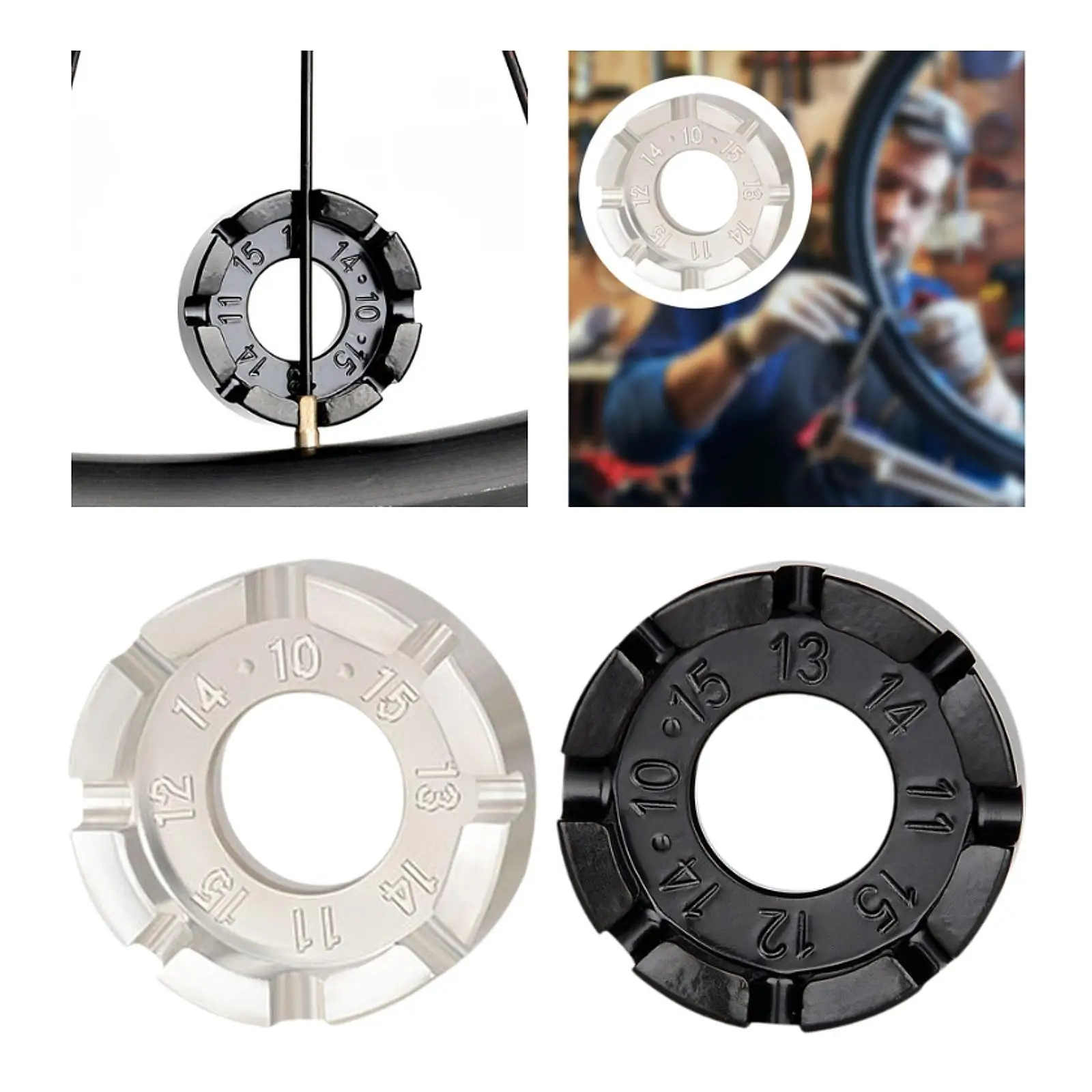 

Ключ для велосипедных спиц, инструмент для регулировки спиц, стальной инструмент для мотоцикла, горного шоссейного велосипеда, 8-сторонний велосипедный ключ со спицами, обод колеса