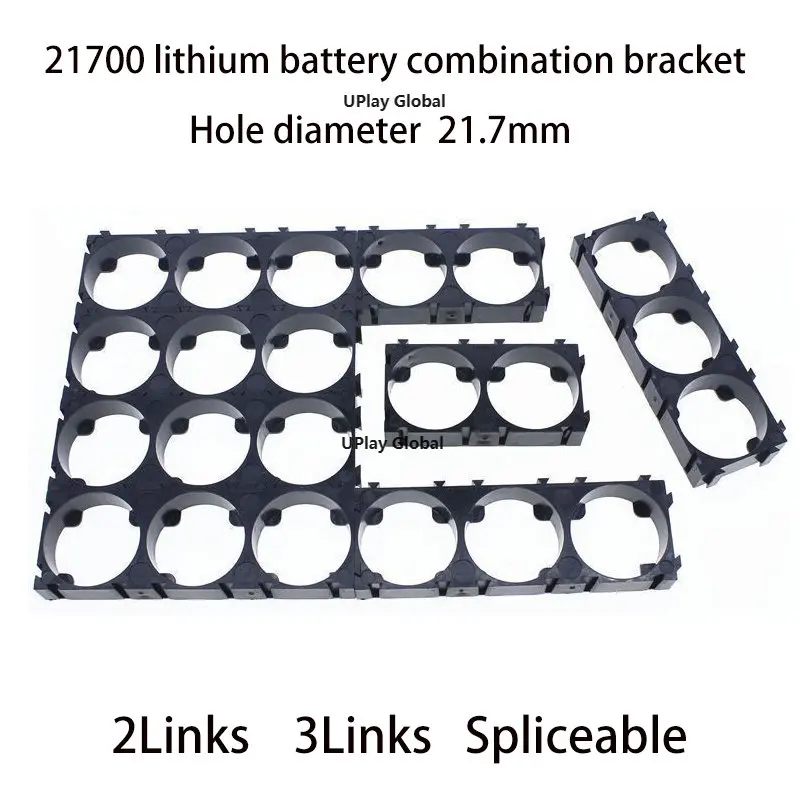 21700-2 links  3 links can be stitched together in any combination Lithium battery universal bracket 10 pieces-1 set