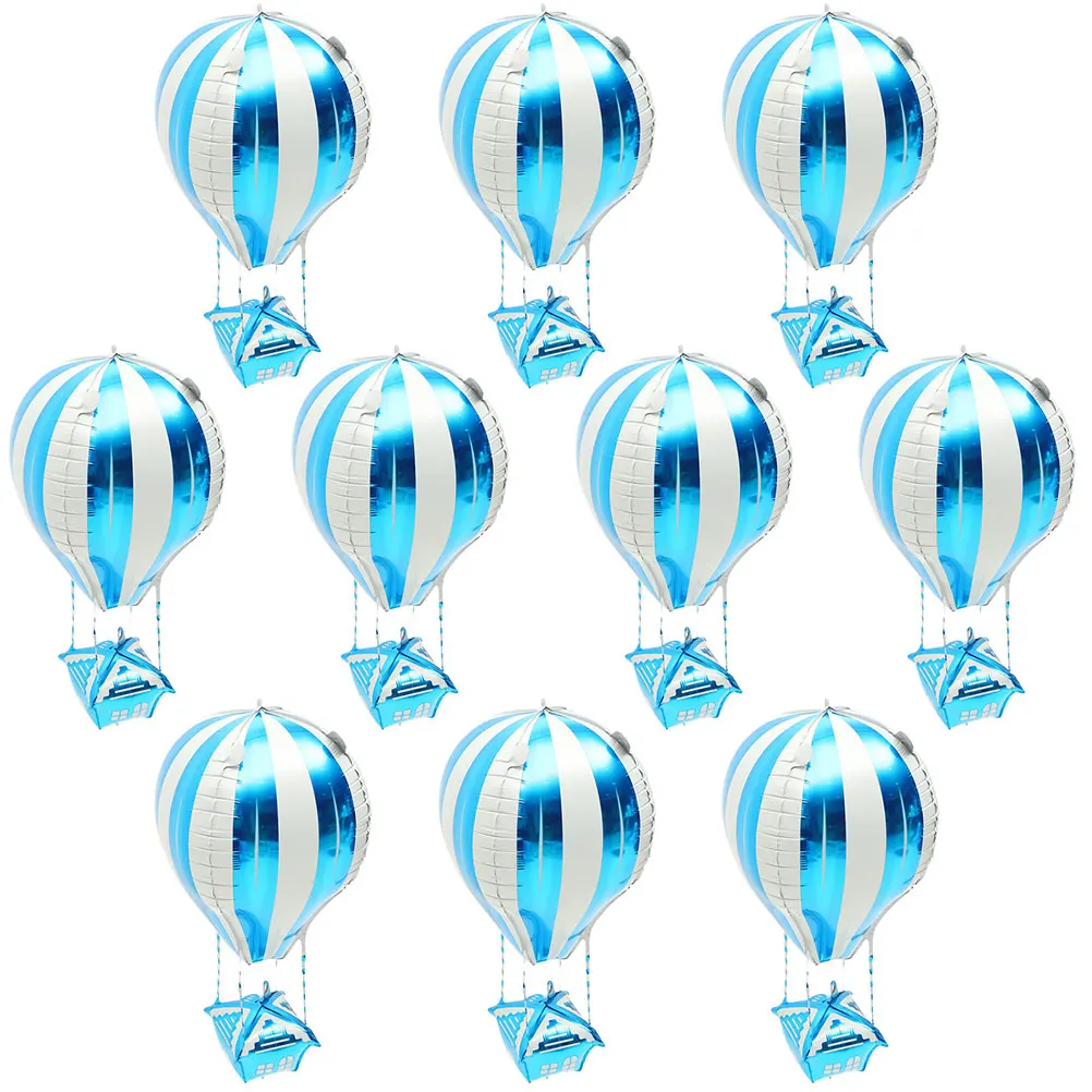 

20 Pcs Hot Air Balloon Decorations Small Aluminum Film Balloons Birthday Party Wedding Valentine Decoration Festive Supplies