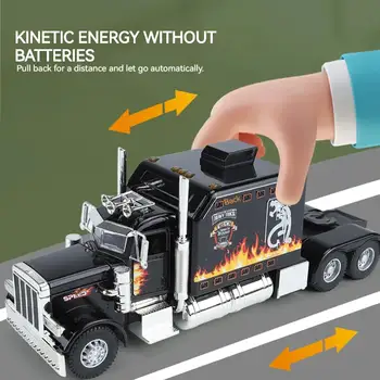 Grandi camion, set di mini modelli di auto in lega pressofusa, giocattoli, veicoli, camion da trasporto, elicottero, carro armato, camion dei pompieri, giocattoli per bambini 10 best sales camion pressofusi - №7