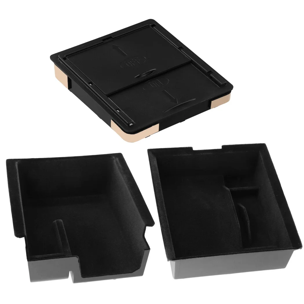 3Pcs Center Console Organizer Kit Center Console Trays For Tesla Model 3 Model Y Armrest Hidden Storage Box Center Organizer