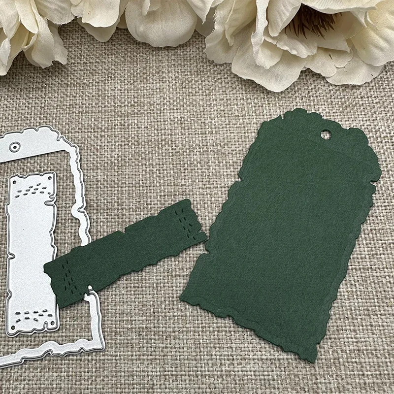 غير النظامية تسمية علامة الديكور المعادن قطع يموت الإستنسل DIY بها بنفسك سكرابوكينغ الزخرفية الحرفية يموت قطع قالب القالب #2