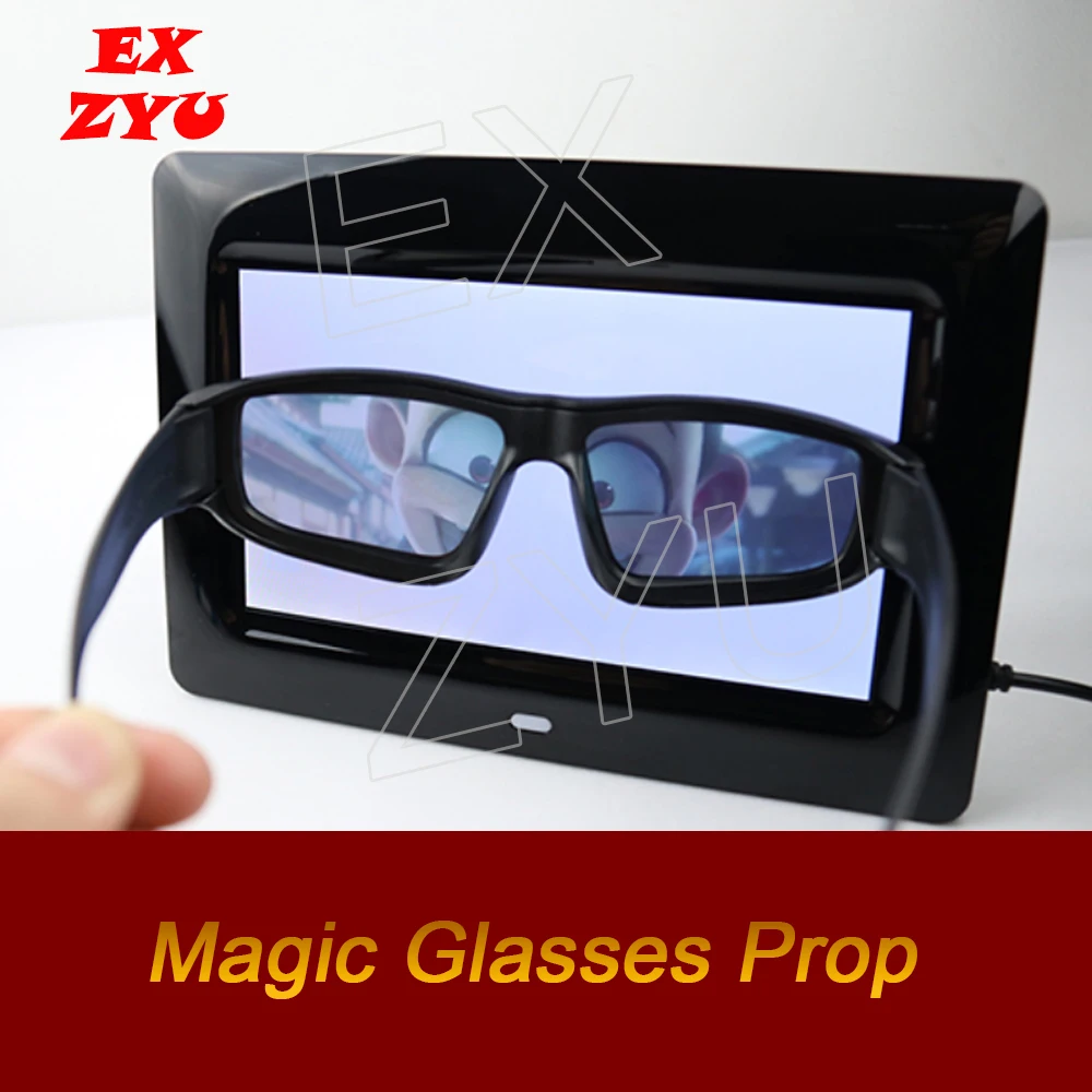 Escape Room Prop Magic Screen Game Puzzle Find Invisible Clues With Glasses Escapement Kit Wizard Themed Adventure Time  EX ZYU