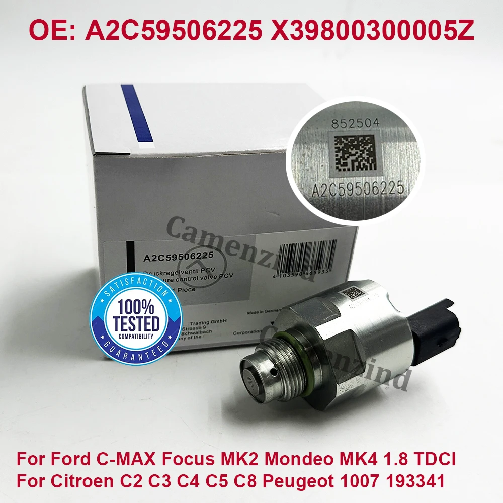 

Новый клапан регулировки давления топлива A2C59506225 X39800300005Z 193341 для Ford Focus MK2 1.8 TDCI, Citroen C2 C3 C4 C5 C8, Peugeot 1007
