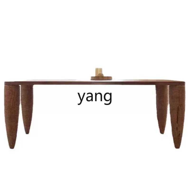 

LTT medieval solid wood dining table creative personality rectangular desk retro art B & B long table
