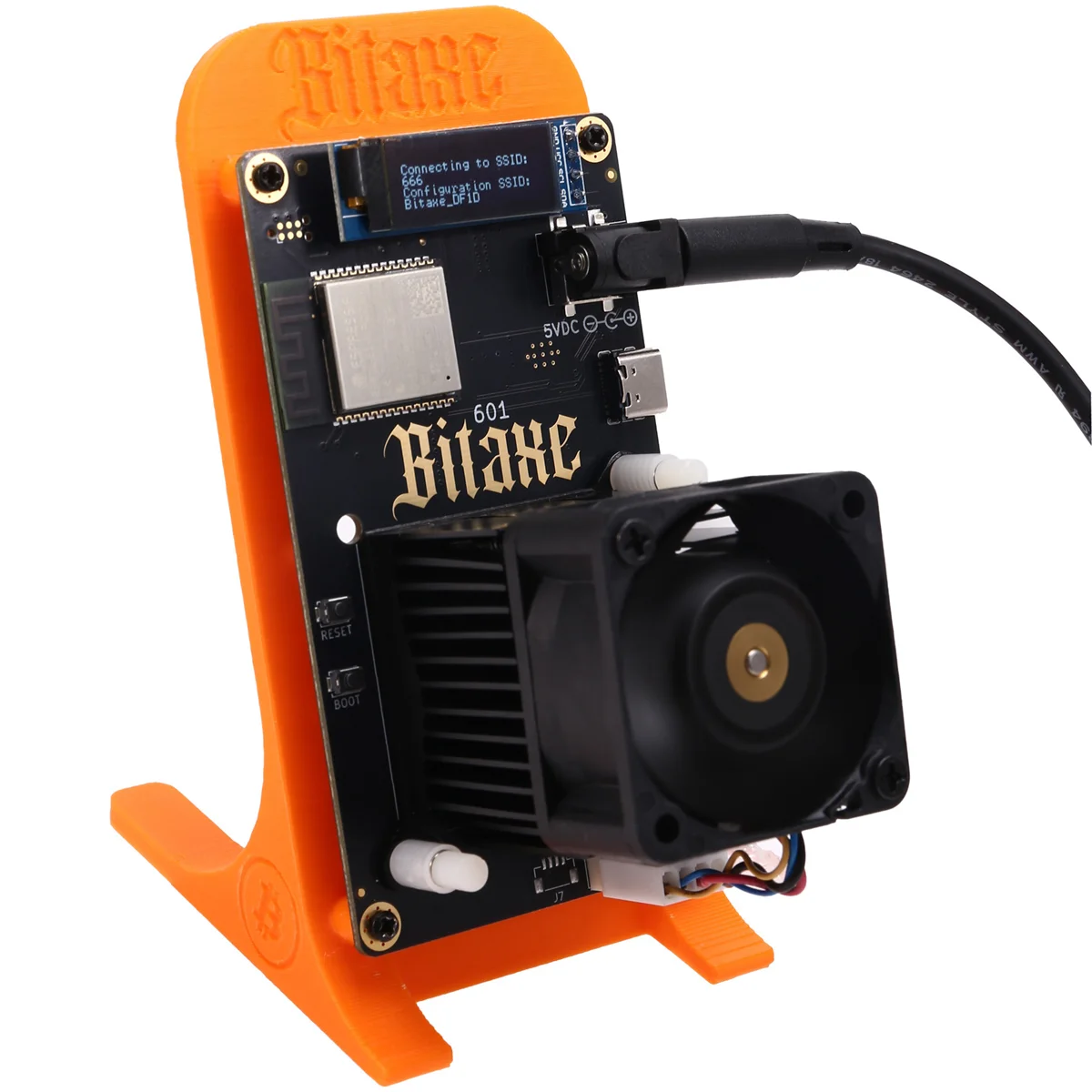 BABQ Bitaxe Gamma 601 Solo Miner 1.2TH/S BM1370 Asic Chip 18W From Antminer S21 Pro Bitcoin BTC Miner Wth Bracket EU Plug