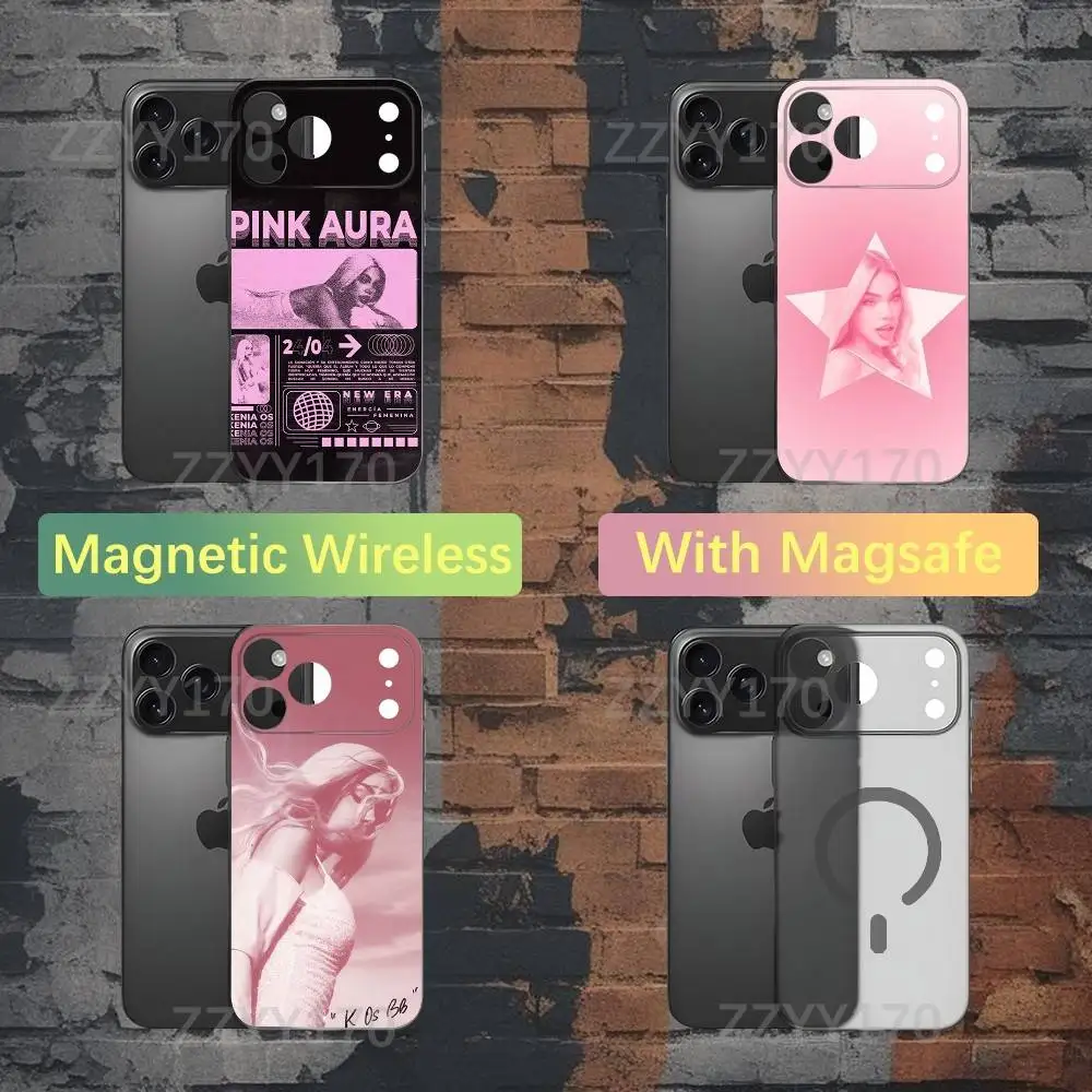 

K-Kenia Os Pink Aura Phone Case For iPhone 17,16,15,14,13,12,X,XS,Pro,Max,Plus,E,Air,Mini with Magsafe Magnetic Liquid TPU