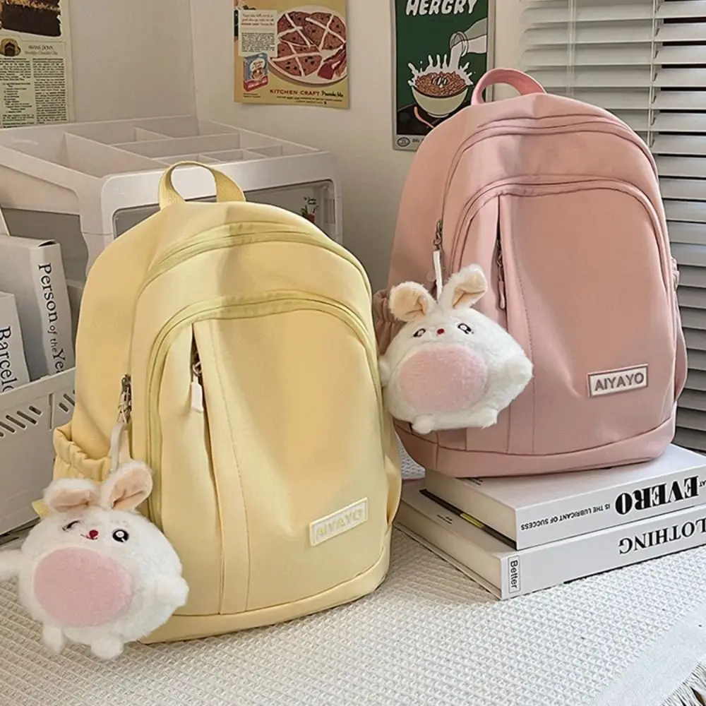 

Large Handbag Waterproof Students School Bags Ins Multi Pockets High School Backpacks Cartoon Nylon Girls Shoulder Bags Girl