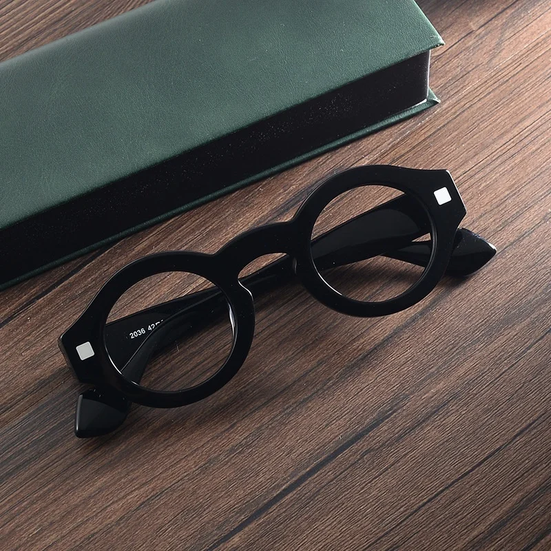 Belight البصرية بلجيكا تصميم جولة سميكة إيطاليا نظارات بمادة الخلات النظارات إطار مشهد الرجال النساء النظارات septante + rools