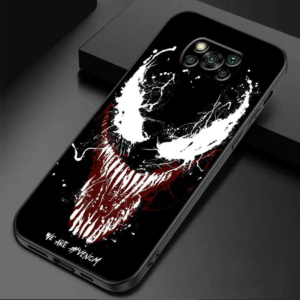 Marvel Cool Venom Phone Case for Poco C40 M4 Pro 5G M3 X4 Pro 5G F1 M5 X3 NFC F5 C50 C51 X4 GT F3 Shell Silicone Cover