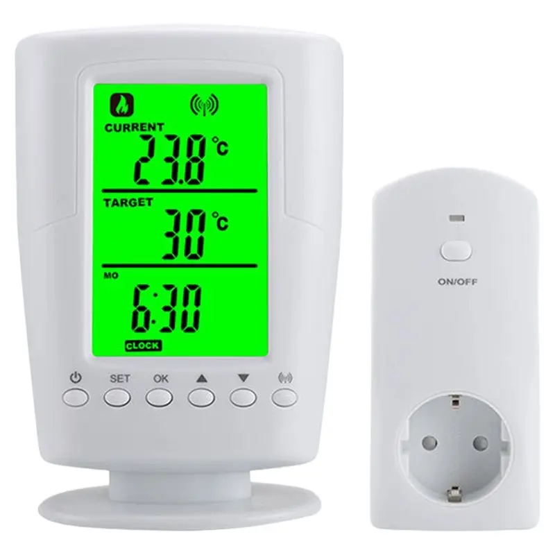 

【PASSIONE】TS-2000 0-60 ℃ Терморегулятор с ЖК-дисплеем для контроля температуры, беспроводной, с программами нагрева и охлаждения
