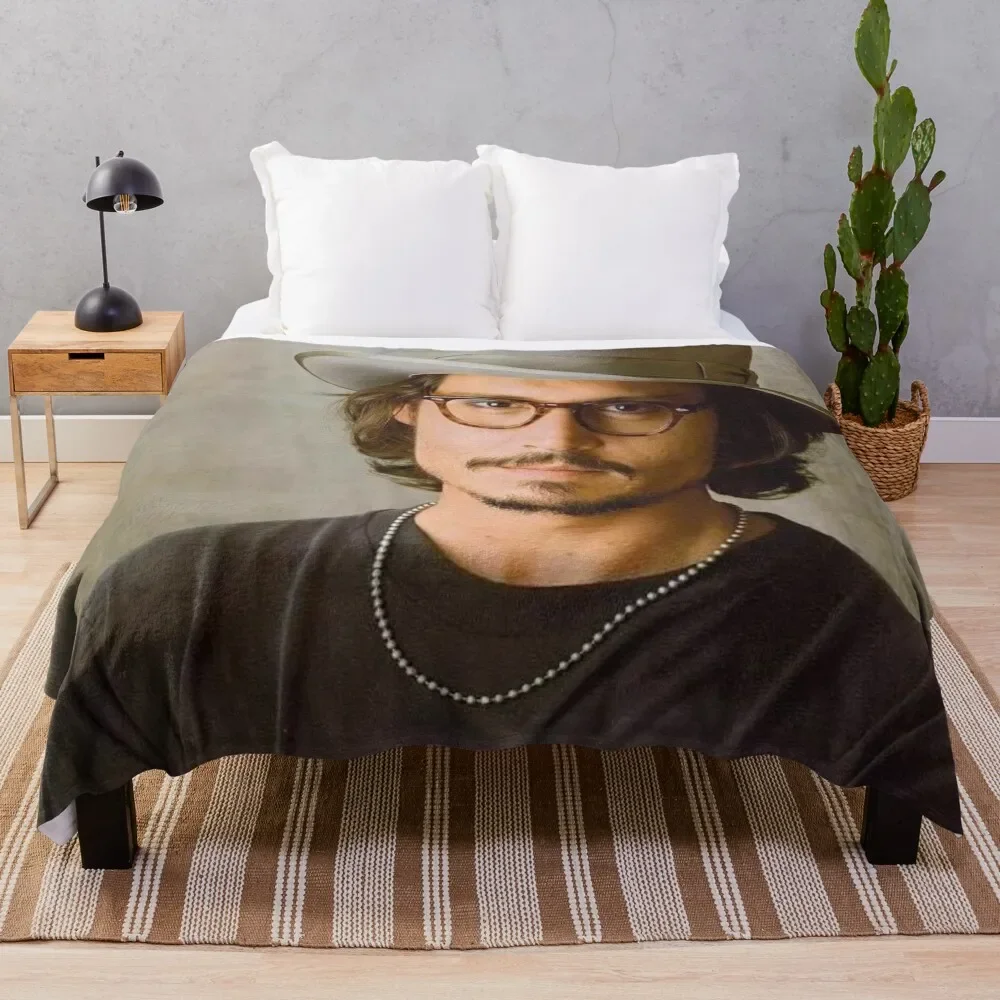 johnny depp Throw Blanket Soft Weighted Blankets