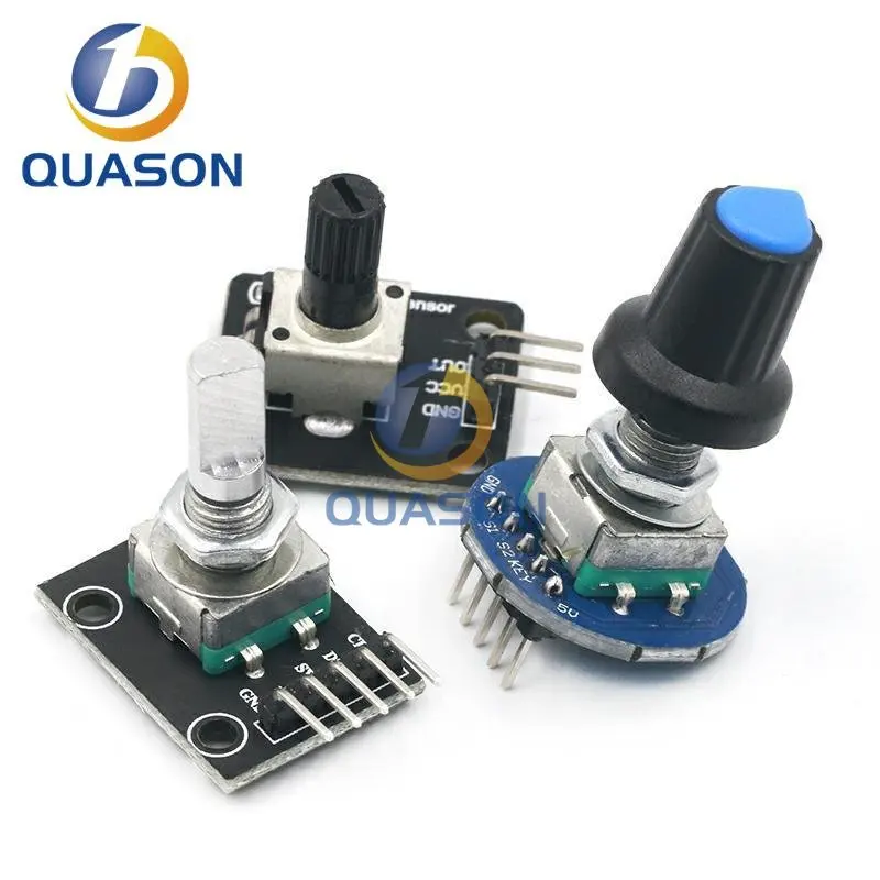 360 Degrees Rotary Encoder Module For Arduino Brick Sensor Switch Development Board KY-040 With Pins