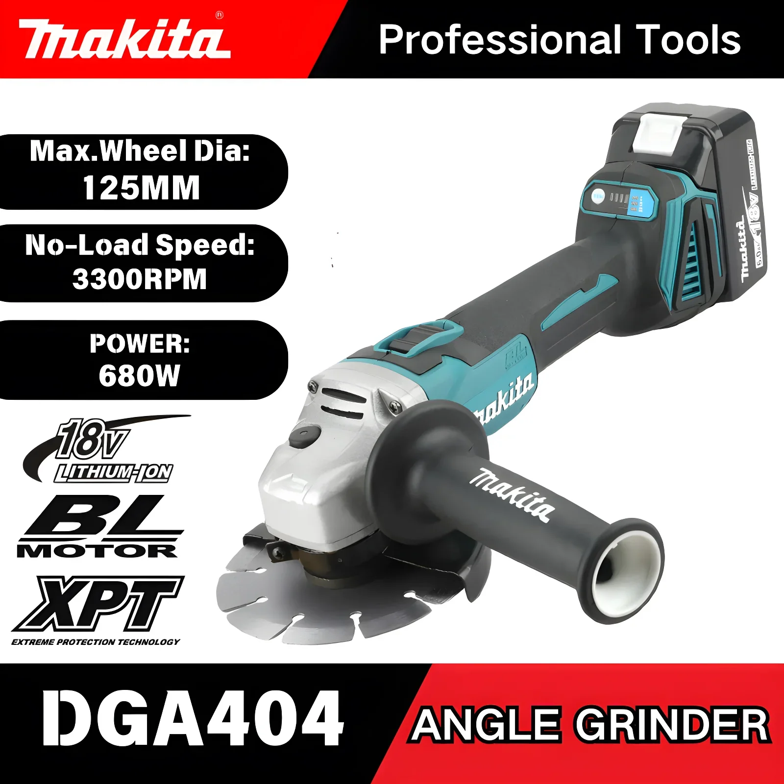 makita-18v-lxt-cordless-angle-grinder-dga404-brushless-bare-unit-125mm-for-household-metal-processing-and-diy-polishing-work